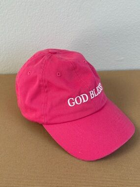 God Bless Pink Baseball Cap